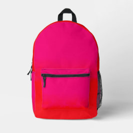 Mochila Impresa Gradiente rosa y naranja