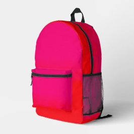 Mochila Impresa Gradiente rosa y naranja