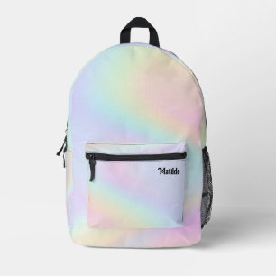 Mochila Impresa gradientes pastel abstractos