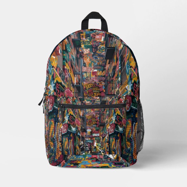 Mochila Impresa Graffiti Street (Anverso)