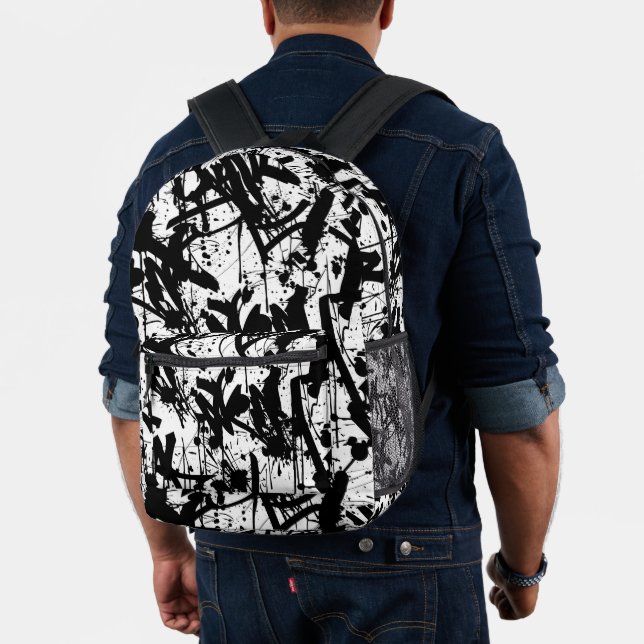 Mochila Impresa Graffiti Urban Streetwear Pattern  (Insitu (Modelo))