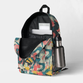 Mochila Impresa Graffiti Urban Streetwear Pattern