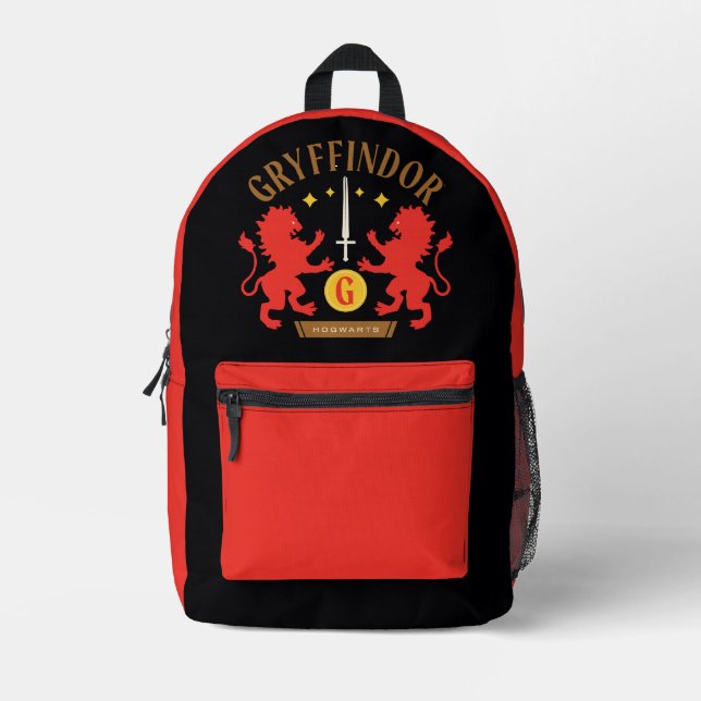 Mochila Impresa Gráfica de doble león de la casa GRYFFINDOR™ (Anverso)