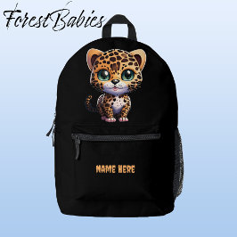 Mochila Impresa Gráfico de Personalizado de leopardo de la selva p
