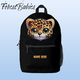 Mochila Impresa 🐆 gráfico de Personalizado de Safari de Gato de L