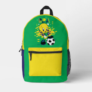 Mochila Impresa Gráficos de fútbol del equipo de Brasil con TWEETY
