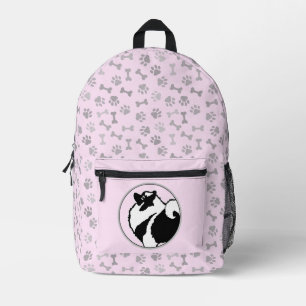 Mochila Impresa Gráficos de Keeshond - Arte de perro original lind