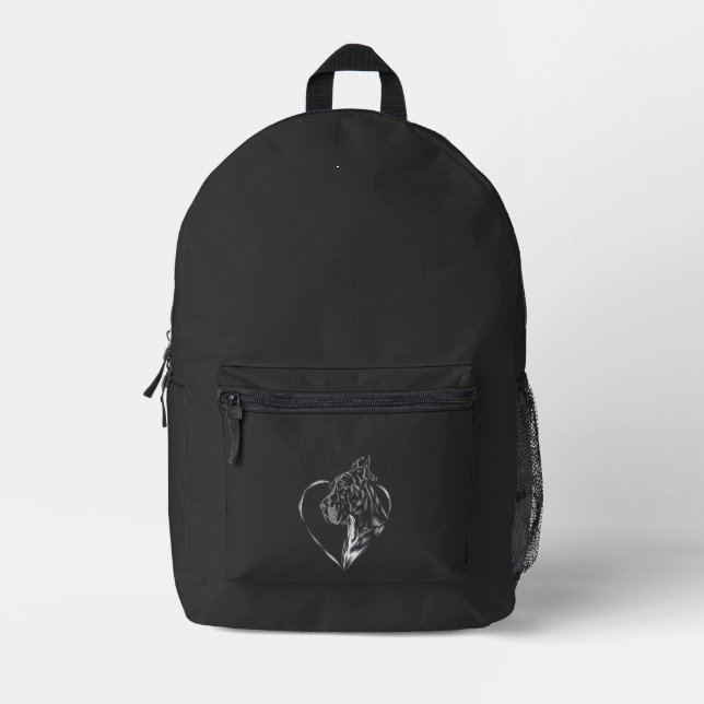 Mochila Impresa Gran Danés  (Anverso)