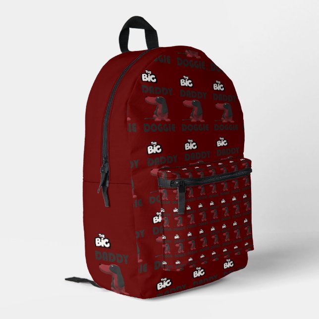 MOCHILA IMPRESA GRAN DISEÑO DE PERROS DADDY (Esquina izquierda trasera)