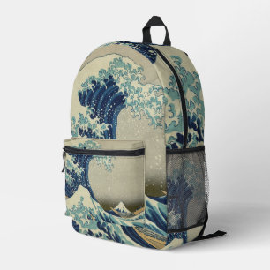 Mochila Impresa Gran ola frente a la costa de Kanagawa por Hokusai