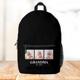 Mochila Impresa Grandma Established Bold Black 3 Photo