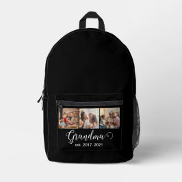Mochila Impresa Grandma Established Script Gift 3 Photo