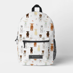 Mochila Impresa Granja de cabras lindas