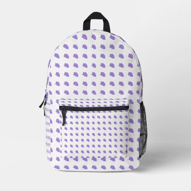 Mochila Impresa Grape patterned (Anverso)