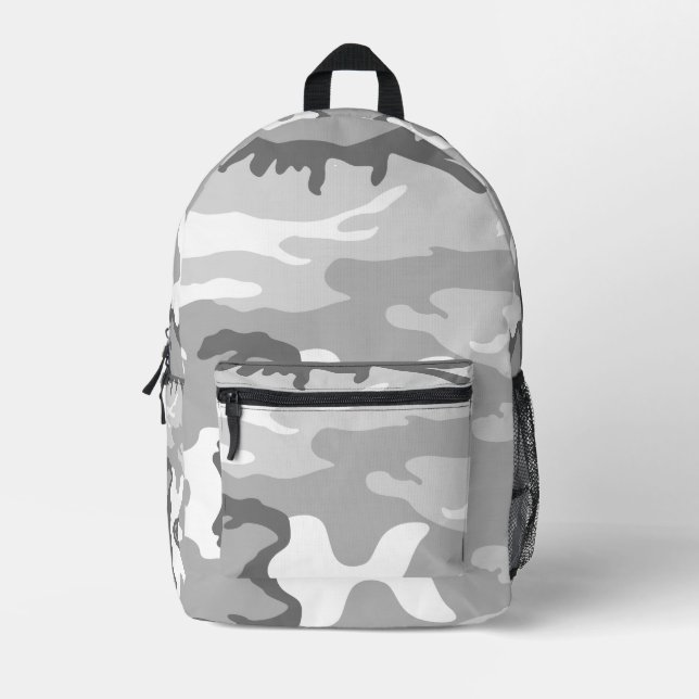 Mochila Impresa Gray Urban Military Camouflage Pattern (Anverso)