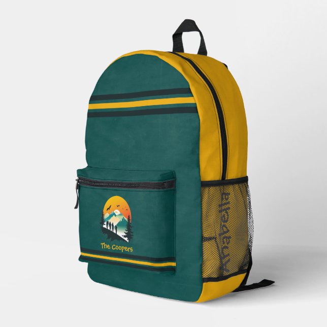 Mochila Impresa Green | Tiras | Personalizado Andino y de Senderos (Esquina derecha trasera )