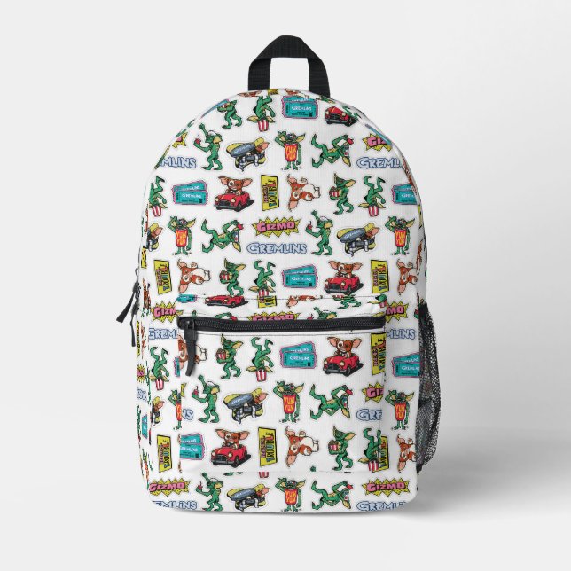 Mochila Impresa Gremlins™ Diversión con Stickers Patrón (Anverso)