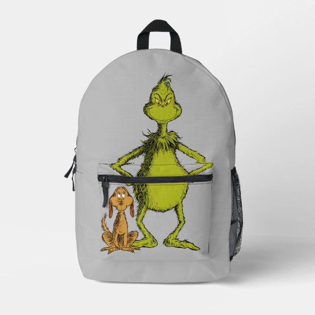 Mochila Impresa Grinch | Max & Grinch Stance (Anverso)