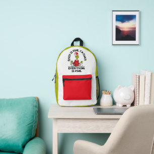 Mochila Impresa Grinch Todo está bien