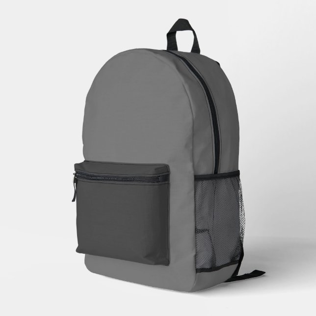 Mochila Impresa Gris (Esquina derecha trasera )