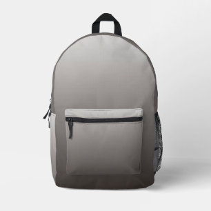 Mochila Impresa Gris cálido claro a tonos profundos
