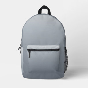 Mochila Impresa Gris plateado profundo a tonos claros
