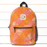 Mochila Impresa Groovy Topic Floral Add Logo Corporate<br><div class="desc">La mochila de la empresa Groovy Topical Floral Add Logo incluye un patrón floral de color naranja,  rosa y beige con el logotipo de su empresa personalizado. Perfecto para regalos corporativos,  escuela,  deportes,  gimnasia,  viajes y más. Diseñado por ©2024 Evco Studio www.zazzle.com/store/evcostudio</div>