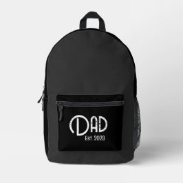Mochila Impresa Grunge White Letters Established Dad