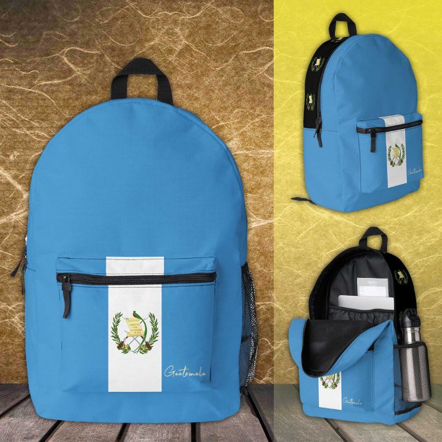 Mochila Impresa Guatemala, mochila, bandera guatemalteca / patriót (Subido por el creador)
