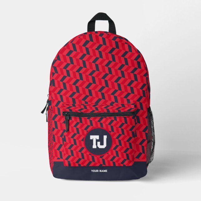 Mochila Impresa Guay de instituto único moderno (Anverso)
