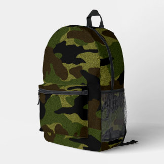 Mochila Impresa Guay Faux Cloth Green Camo Military