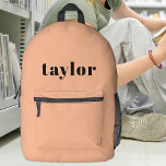 Mochila Impresa Guay Peach Moderno Minimalista Simple Elegante<br><div class="desc">Presentamos la mochila impresa moderna Minimalista de diseño sencillo y moderno Guay Peach, un accesorio versátil y personalizado para diversas necesidades. Esta mochila es perfecta para material de regreso a la escuela, lo que la convierte en una excelente elección tanto para profesores como para estudiantes. Diseñada con una estética moderna...</div>