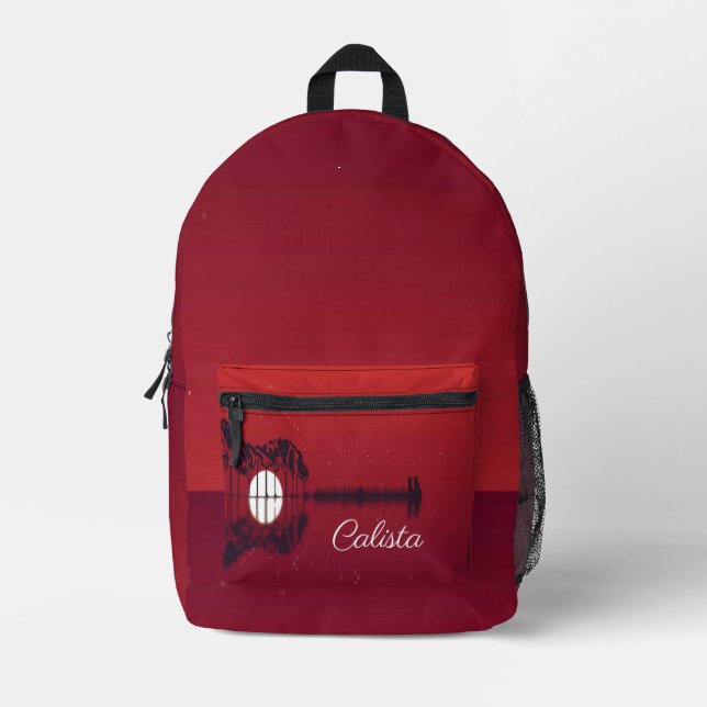 Mochila Impresa Guitar Cove Personal (Anverso)