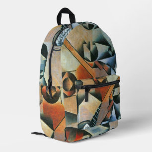 Mochila Impresa Guitarra (Banjo) y Gafas, Juan Gris, Arte Antiguo