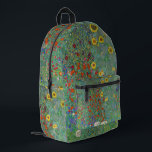 Mochila Impresa Gustav Klimt - Jardín de campo con girasoles<br><div class="desc">Jardín de campo con girasoles / Jardín de granja con girasoles - Gustav Klimt en 1905-1906</div>