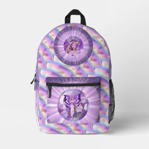 Mochila Impresa Hada Purple Sun