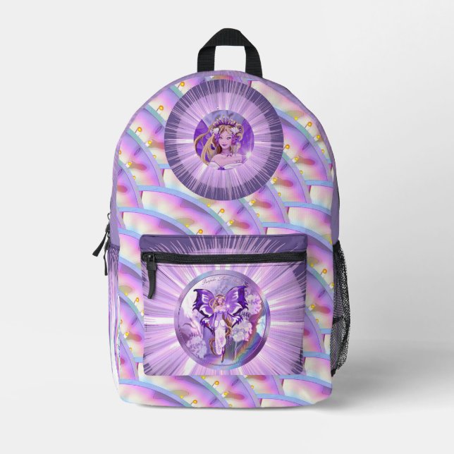 Mochila Impresa Hada Purple Sun (Anverso)