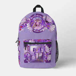 Mochila Impresa Hada Purple Sun