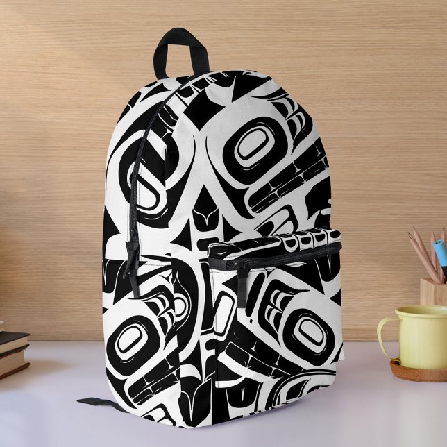 Mochila Impresa Haida Eagle Thunderbird Columbia Noroeste (Subido por el creador)