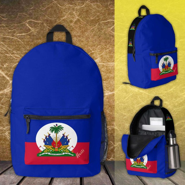 Mochila Impresa Haití, mochila, bandera haitiana, Personalizado (Subido por el creador)