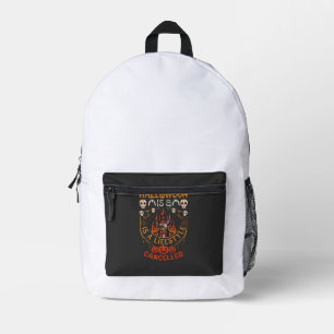 Mochila Impresa Halloween Es Estilo De Vida Cancelado Calaveras Ca