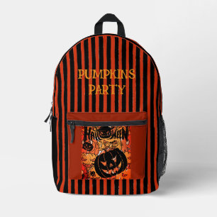 Mochila Impresa Halloween, Fiesta de Calabazas, Espeluznante, Melo