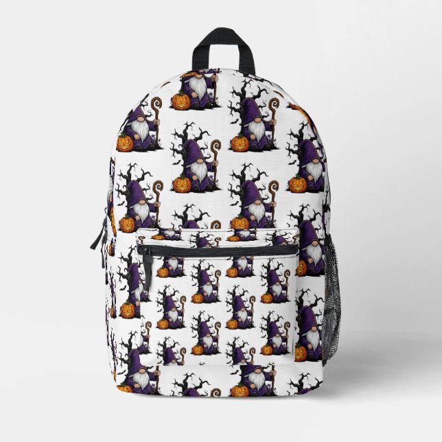 Mochila Impresa Halloween Gnome Backpack (Anverso)