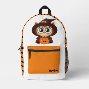 Mochila Impresa Halloween/halloween/búho/hembra