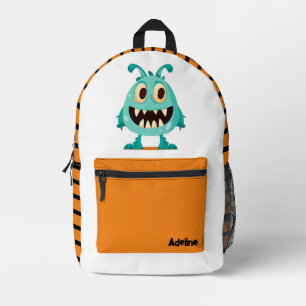 Mochila Impresa Halloween/monstruo de caída/alienígena