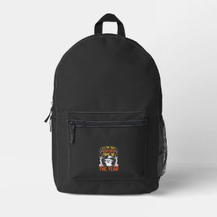 Mochila Impresa Halloween Tiempo Maravilloso Fantasma y Calabaza V