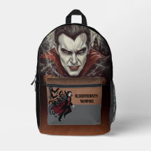 Halloween, vampiro sediento, parche de calabaza im