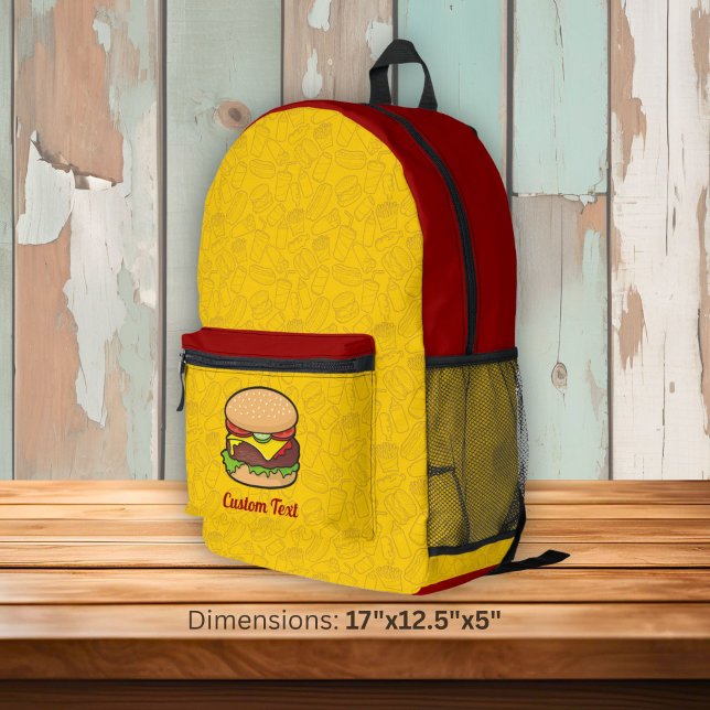 Mochila Impresa Hamburguesa con queso (Subido por el creador)