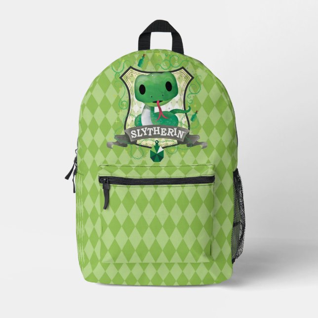 Mochila Impresa Harry Potter | Encantador Escudo SLYTHERIN™ (Anverso)