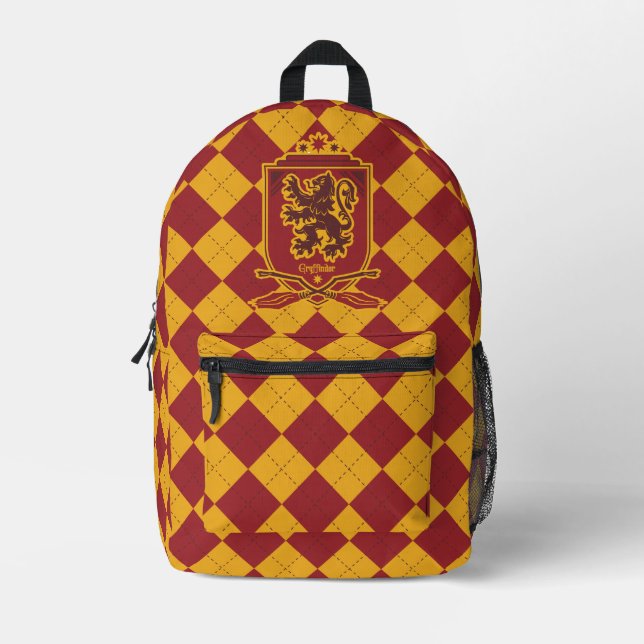 Mochila Impresa Harry Potter | Escudo de QUIDDITCH™ Gryffindor (Anverso)
